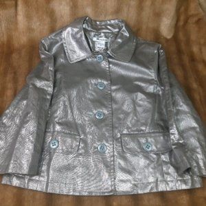 Like new Nygard silver jacket coat 3/4 sleeves
